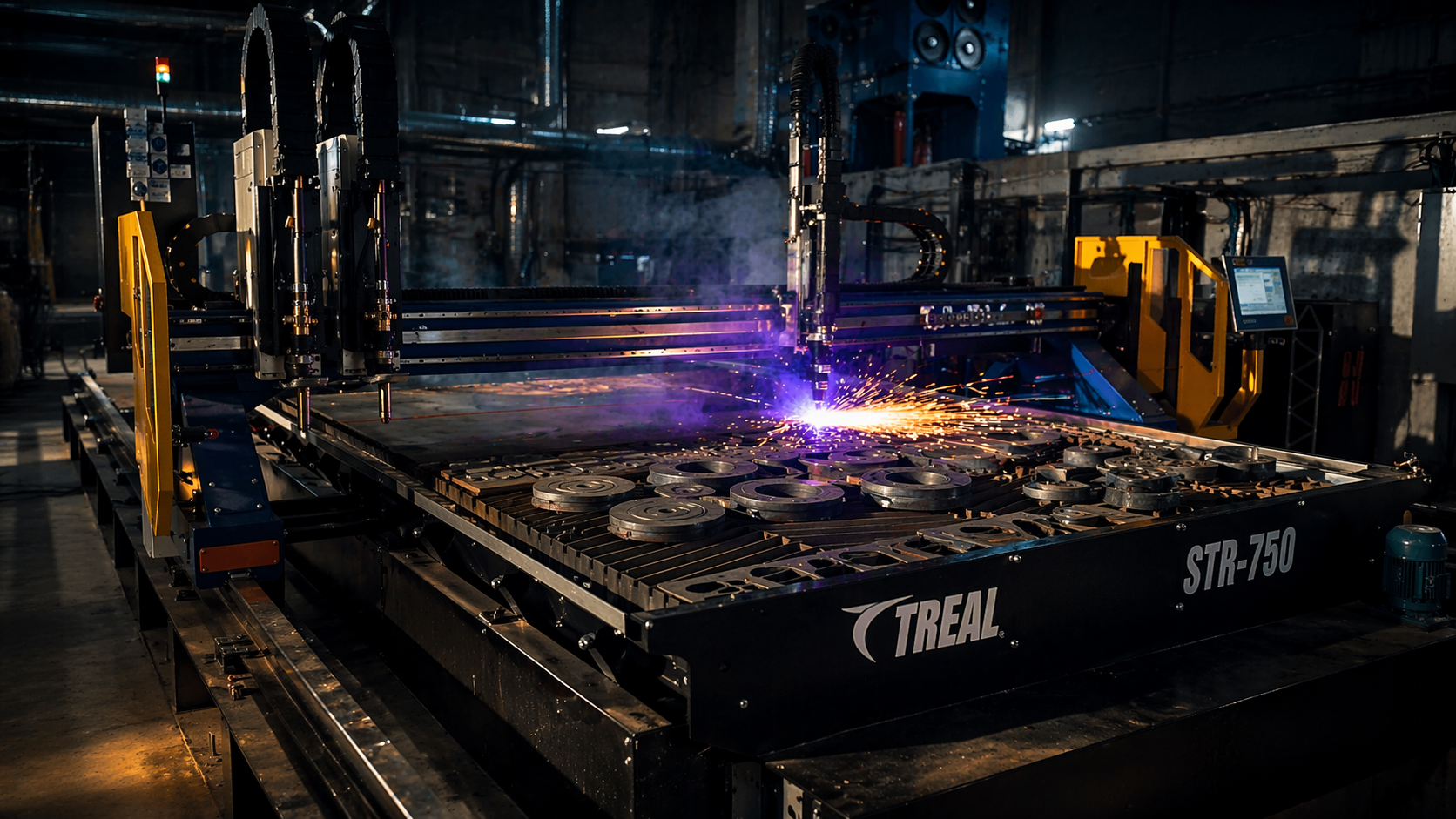 Mesa de Corte TR-750 STROM — Auto-limpante com esteiras TREAL